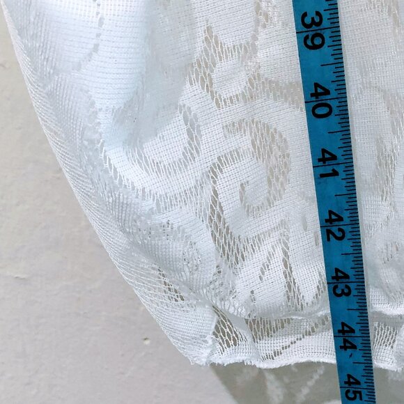 NEW Swimsuit Womens Pullover Coverup 3/4 Sleeves Large White V-Neck Knit Fabric - Picture 9 of 14